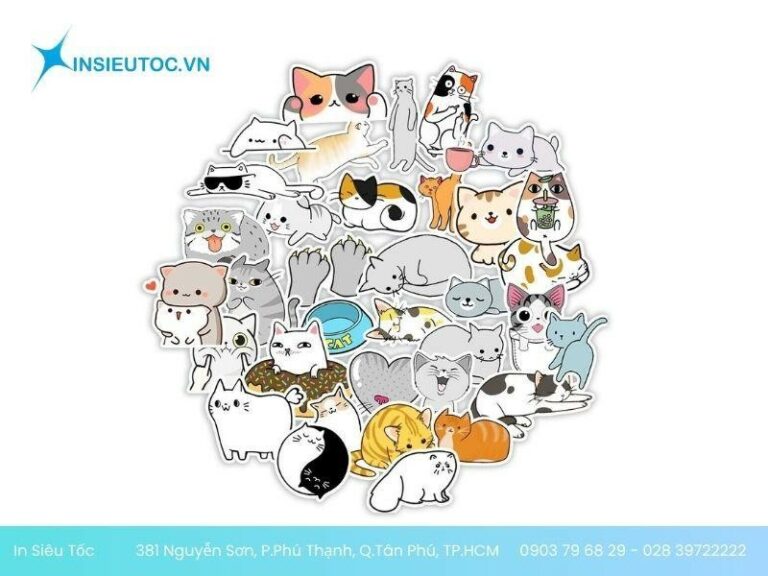 30+ Mẫu sticker con mèo đáng yêu được ưa chuộng nhất hiện nay