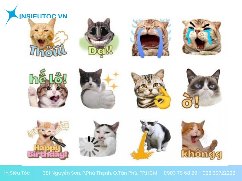 sticker zalo ấn tượng