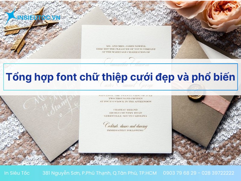 Tổng hợp font chữ thiệp cưới đẹp nhất hiện nay