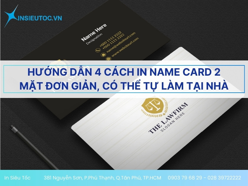 cách in name card 2 mặt