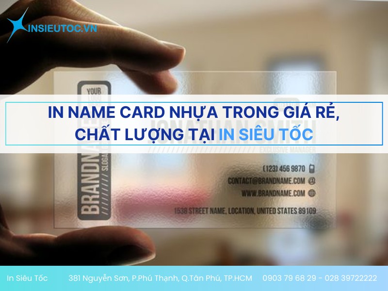 in name card nhựa trong