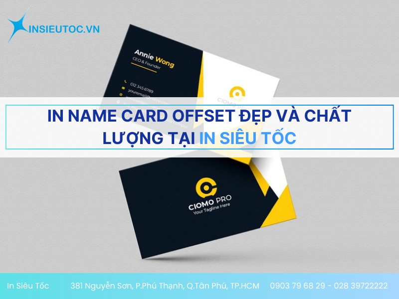 in name card offset