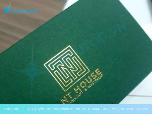 mẫu card ép kim