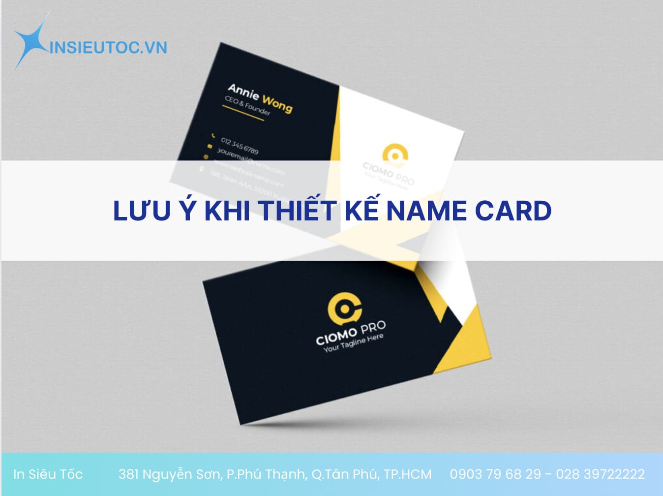 lưu ý khi thiết kế name card