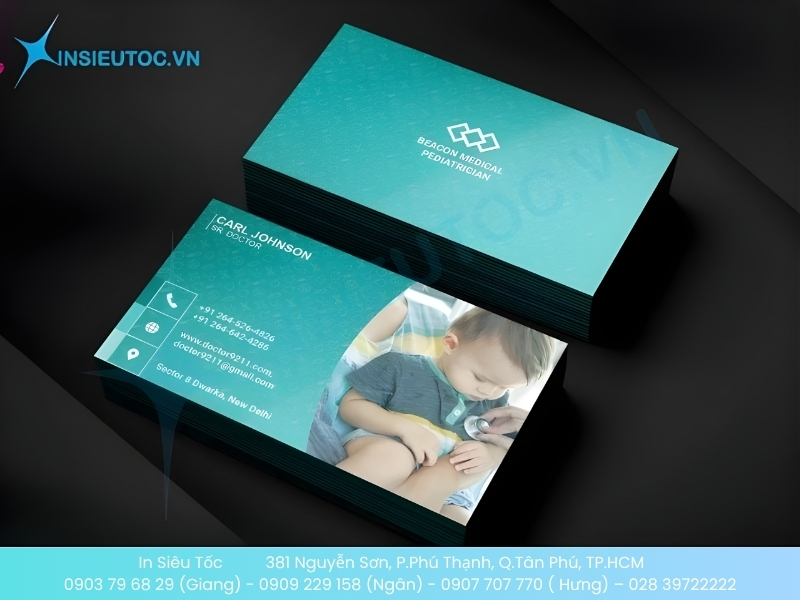 Mẫu name card đẹp cho bác sĩ đa khoa