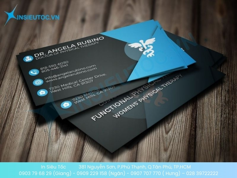 Mẫu name card sang trọng cho bác sĩ vật lý trị liệu