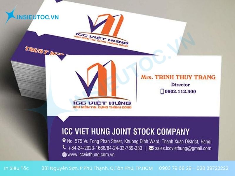 mẫu card visit công ty