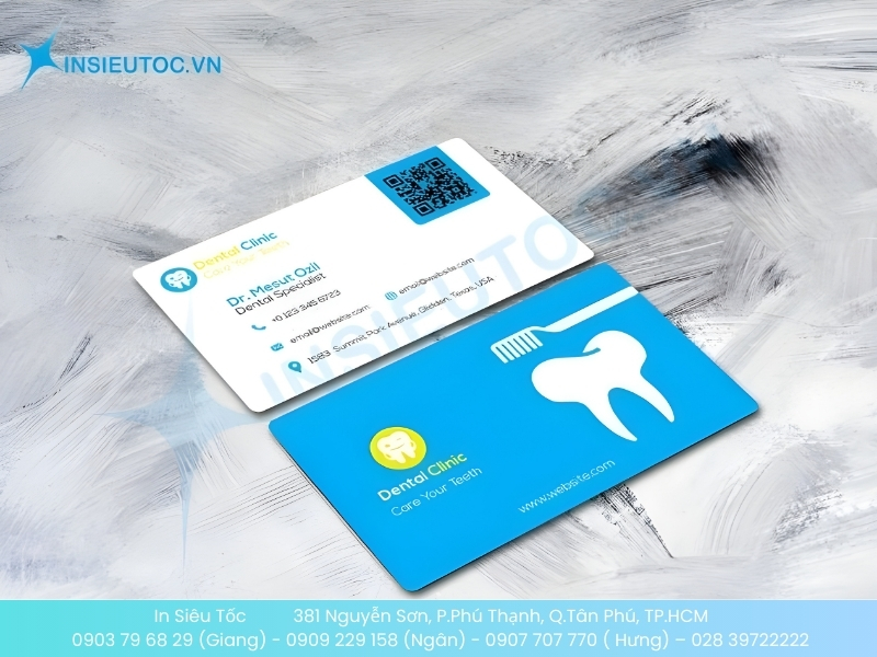 Mẫu name card đẹp cho bác sĩ nha khoa
