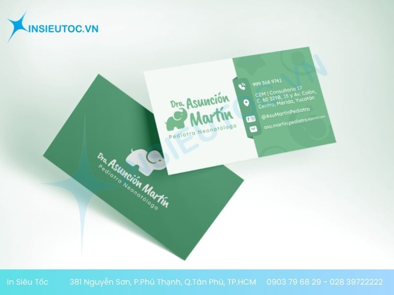 mẫu card visit ngành y