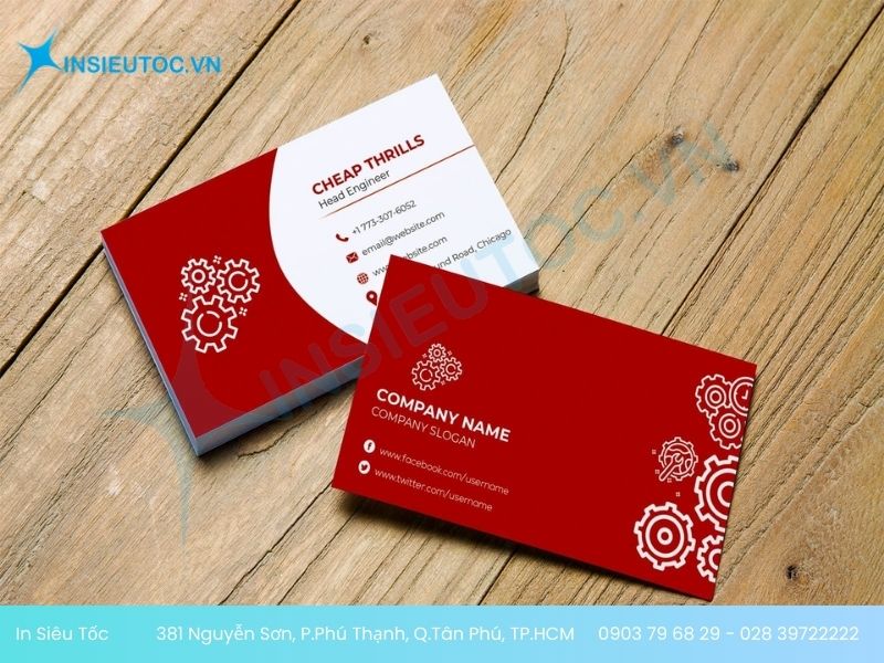 mẫu card visit sang trọng