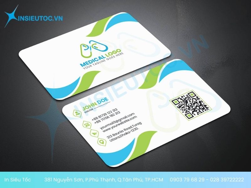 mẫu name card bác sĩ chuyên nhiệp