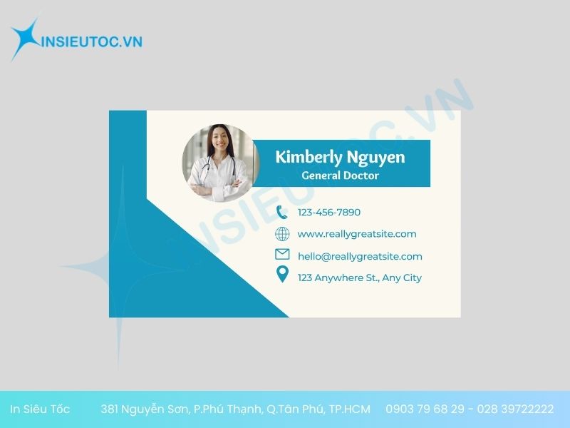 mẫu name card bác sĩ chuyên nhiệp