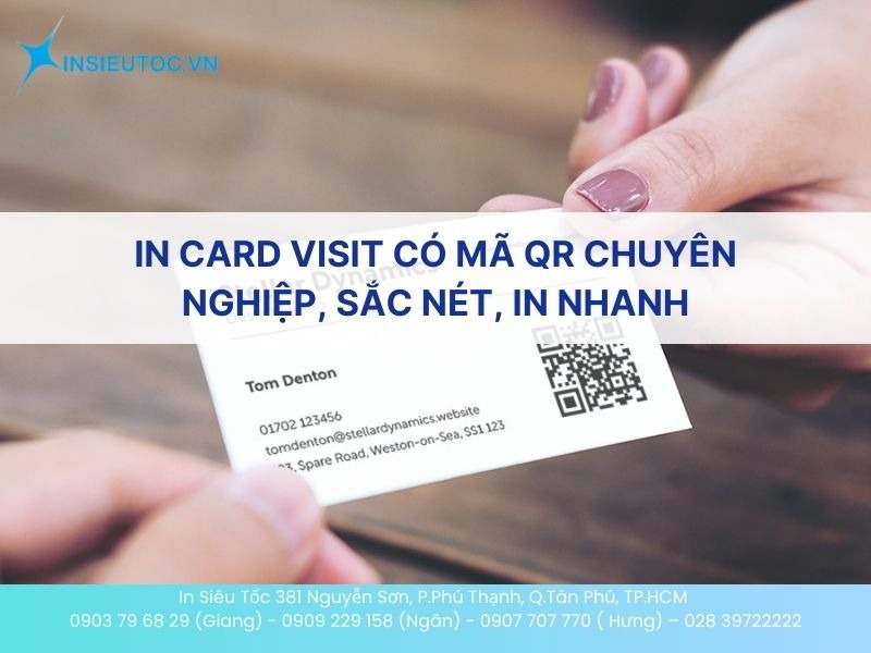 Tham khảo mẫu, bảng báo giá In Card Visit có mã QR