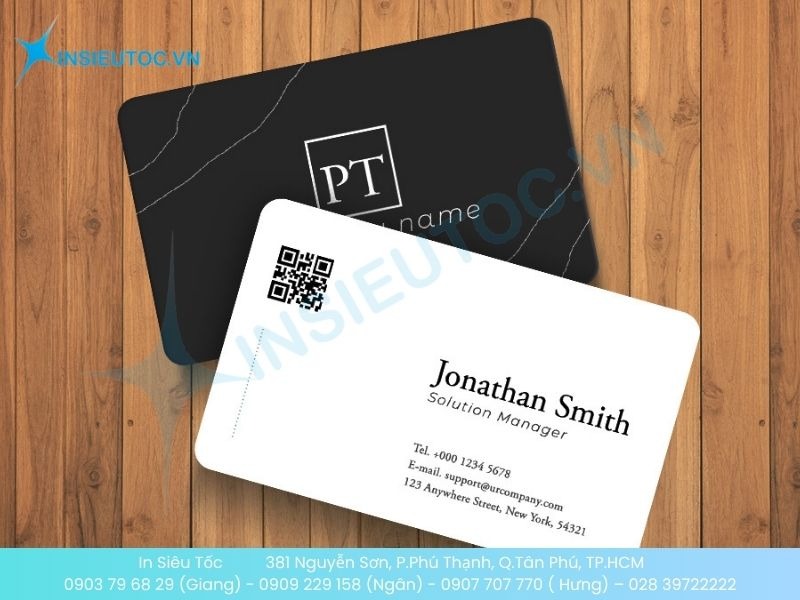 Mẫu card visit giám đốc phong cách tối giản
