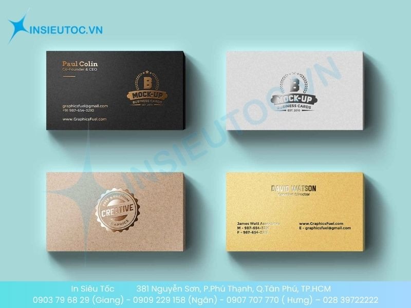 Name Card ép kim loại