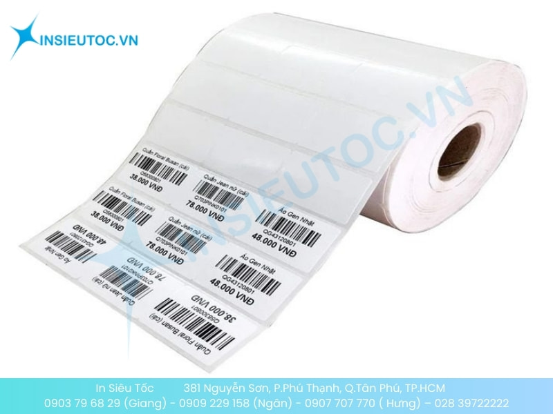 In Siêu Tốc - Đơn vị in tem nhãn mã vạch giá rẻ, uy tín tại HCM