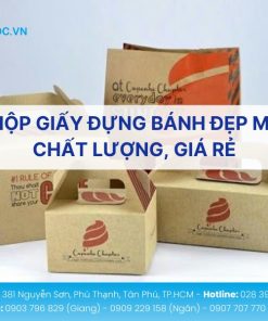 In hộp giấy đựng bánh giúp thương hiệu nổi bật tiết kiệm chi phí và thời gian nhanh