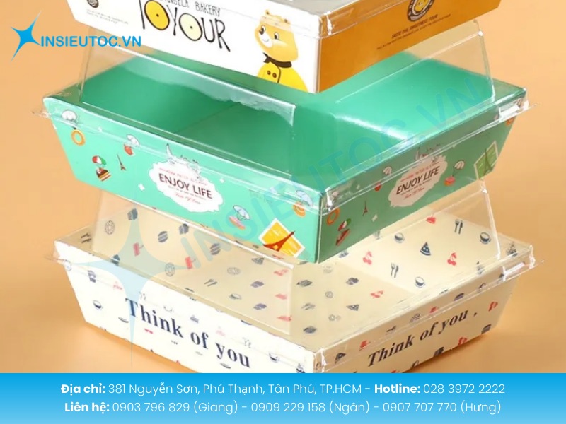 In Siêu Tốc đảm bảo hộp bánh in chất lượng sắc nét bền đẹp và đa dạng kích thước