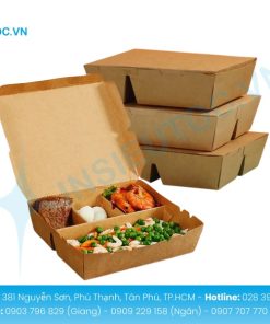 Hộp giấy thực phẩm bảo vệ món ăn tiết kiệm chi phí và thân thiện môi trường