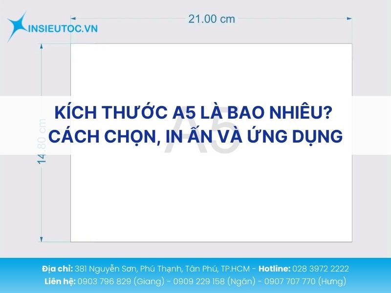kích thước khổ giấy a5