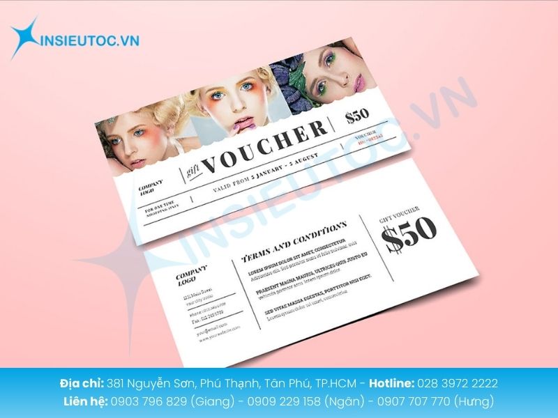 Voucher khổ chuẩn tăng giá trị cảm nhận ưu đãi