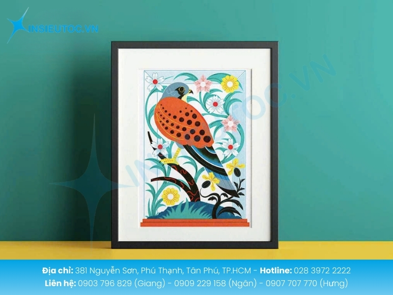 Tranh nghệ thuật in sắc nét phù hợp trưng bày triển lãm