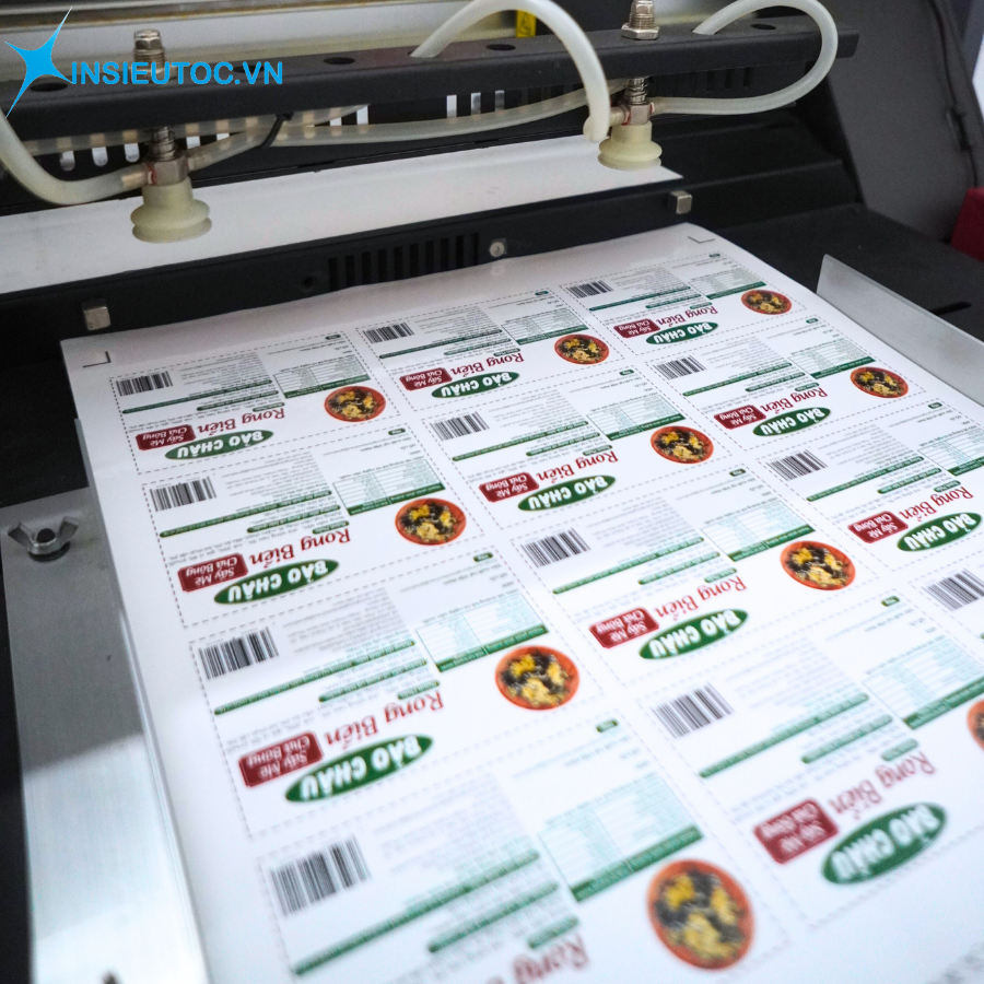 Decal đang được in trực tiếp