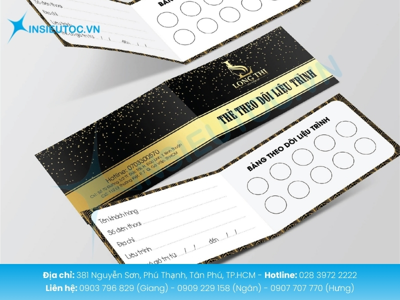 Thẻ liệu trình A7 gọn nhẹ dễ theo dõi lịch hẹn