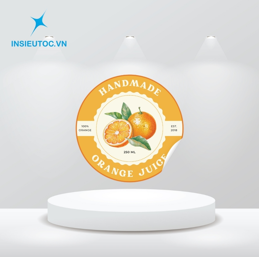 In tem nhãn sản phẩm, nhãn dán thương hiệu theo số lượng