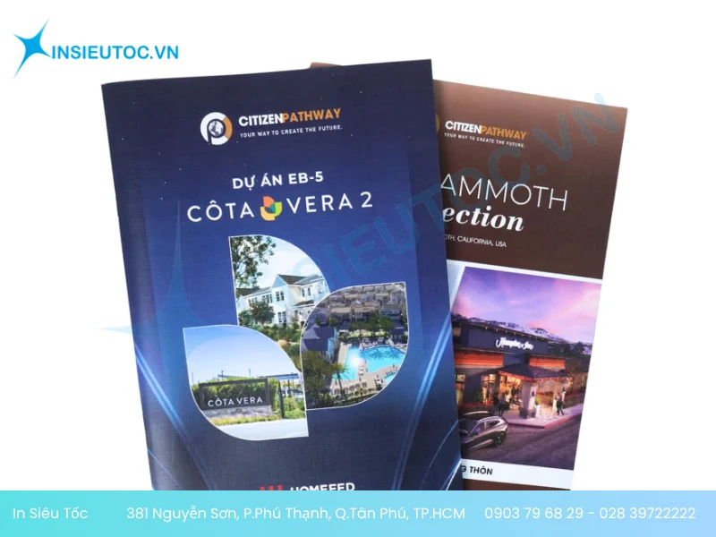 Bìa catalogue cứng cáp, phù hợp hồ sơ doanh nghiệp
