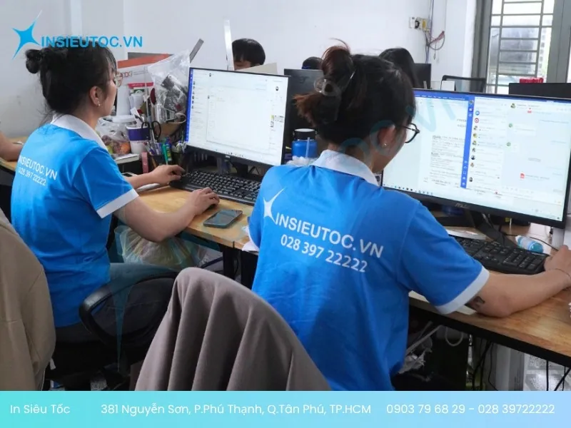Đội ngũ chất lượng và chuyên nghiệp tại In Siêu Tốc
