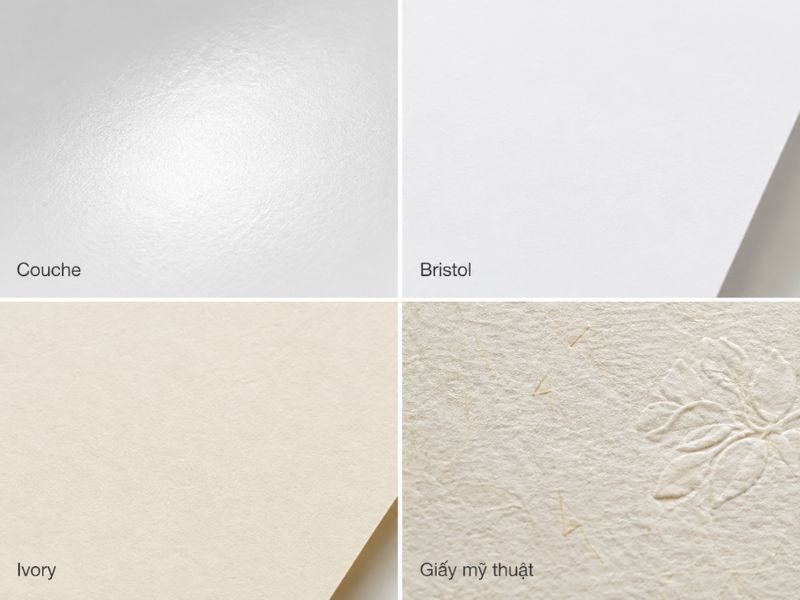 Các chất liệu in catalogue A4