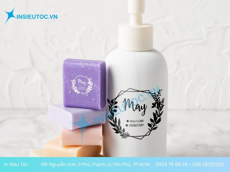 Sản phẩm decal tròn In Siêu Tốc đã thực hiện