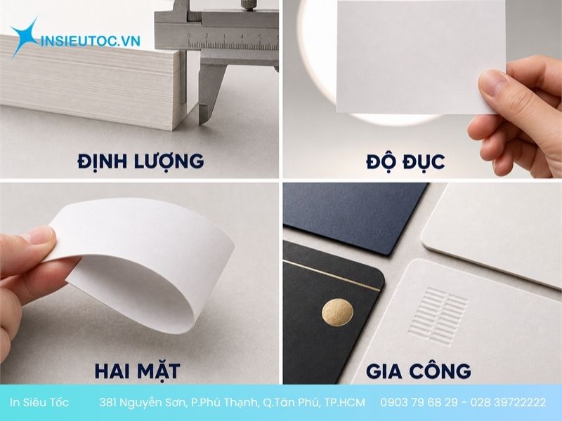 4 tiêu chí chọn giấy in card visit 2 mặt