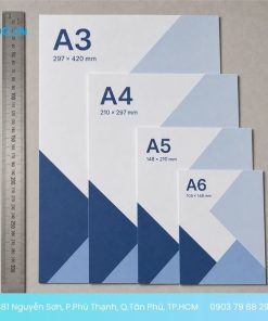 So sánh khổ tờ rơi A3, A4, A5 và A6