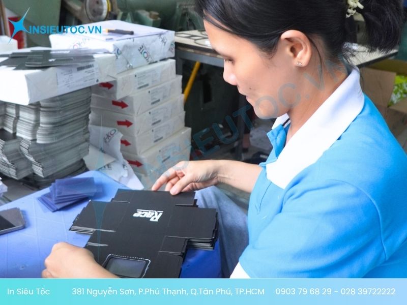 Dịch vụ in hộp giấy của In Siêu Tốc