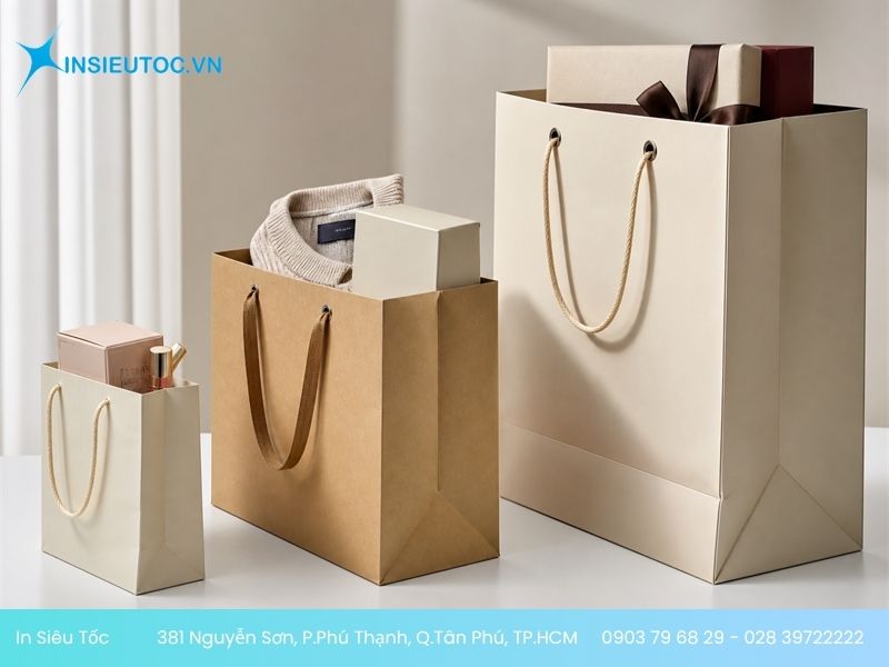 Định lượng túi giấy phải chọn theo sức chứa sản phẩm