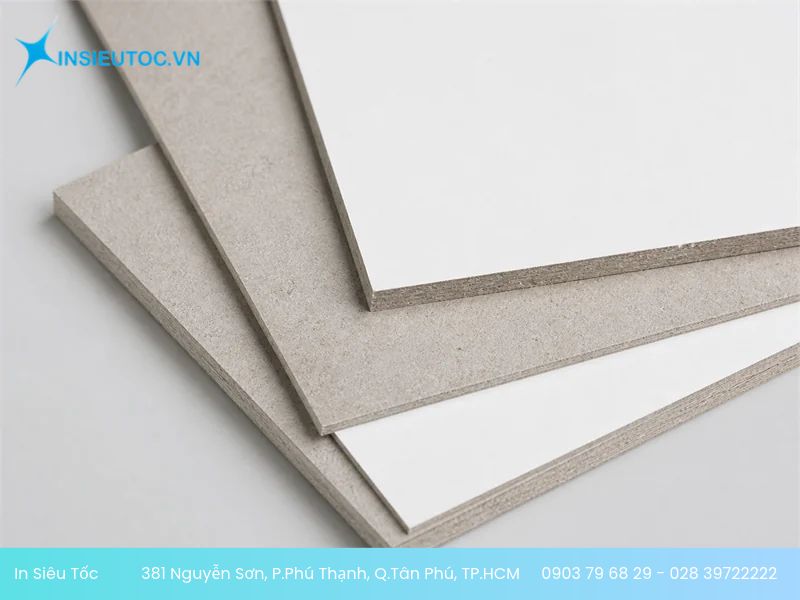 Hộp giấy Duplex mặt trắng in màu, mặt trong màu xám