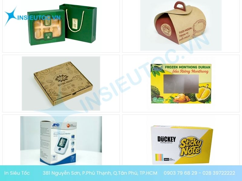 Những sản phẩm In Siêu Tốc đã thực hiện