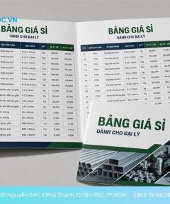 Mẫu tờ rơi bảng giá