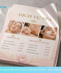 Mẫu tờ rơi cho dịch vụ spa
