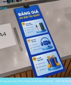 Mẫu tờ rơi bảng giá