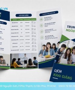 Mẫu tờ rơi cho dịch vụ đào tạo