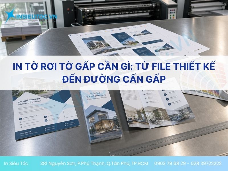 In Tờ Rơi Tờ Gấp Cần Gì: Từ File Thiết Kế Đến Đường Cấn Gấp