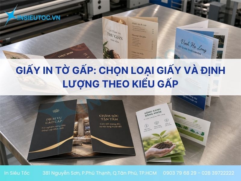 Giấy In Tờ Gấp: Chọn Loại Giấy Và Định Lượng Theo Kiểu Gấp