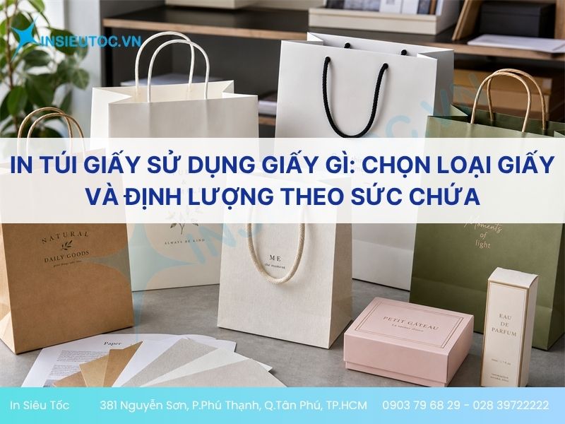 In Túi Giấy Sử Dụng Giấy Gì: Chọn Loại Giấy Và Định Lượng Theo Sức Chứa
