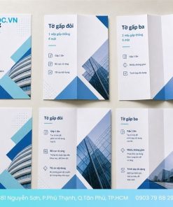 Tờ rơi phẳng, tờ gấp đôi và tờ gấp ba in tại In Siêu Tốc