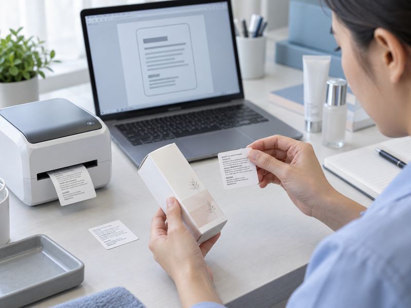 In thử xem tem có bị lỗi font hay mực có bị bong tróc không