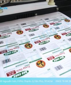 Máy in kỹ thuật số in decal A4 tại xưởng In Siêu Tốc