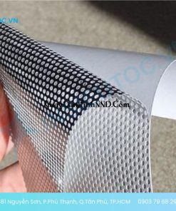 Decal lưới quảng cáo in hình ảnh khuyến mãi cho cửa hàng